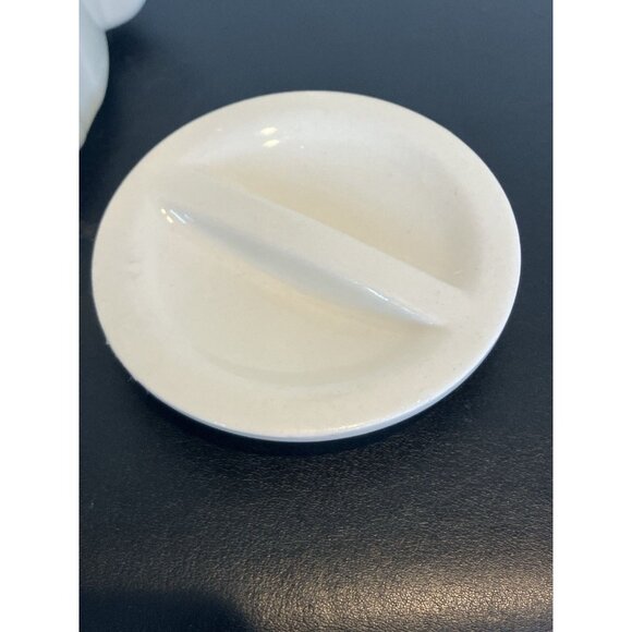 Vintage Mid Century Bauhaus WMF Porcelain Teapot, Ivory With Top, No Chips - Picture 10 of 12